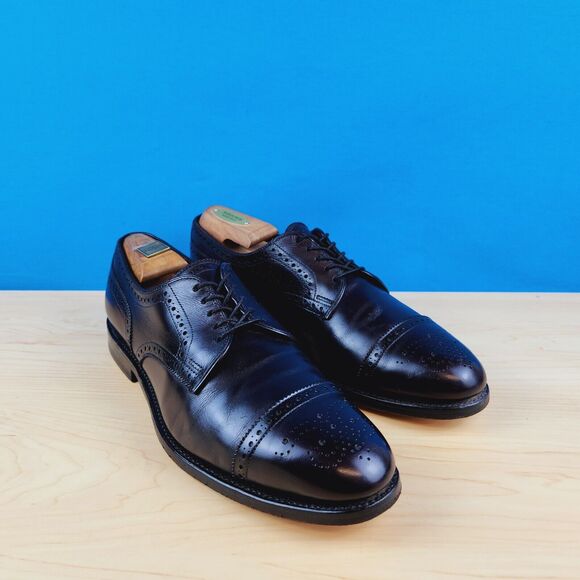 Allen Edmonds Sanford‎ USA Made Mens Size 10 Calfskin Cap Toe Dress Shoes 5277 main image 6